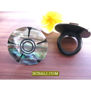 Abalone Shells Finger Rings Accessories Motif 